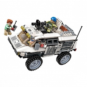 Конструктор - Джип с фигурками, 300 деталей (Enlighten Brick, BRICK3204 (18))